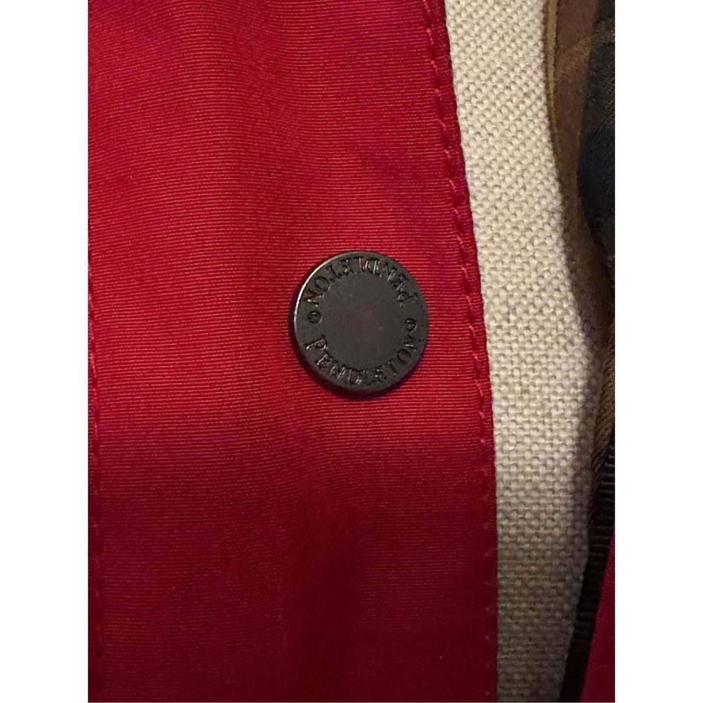 Pendleton Red Coat With Removable Hood Medium - image 2